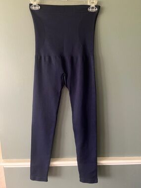 Shapermint Essentials medium High-Waist Seamless Navy Shaping Leggings #42075
